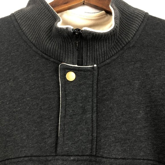 *SOLD* Orvis Grey Fleece Lined Long Sleeve Pullover XXL - Picture 3 of 9